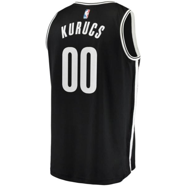 Rodions Kurucs Brooklyn Nets Fanatics Branded Fast Break Replica Jersey - Icon Edition - Black