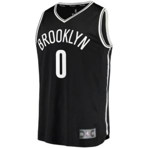Jordan McLaughlin Brooklyn Nets Fanatics Branded Fast Break Replica Jersey - Icon Edition - Black