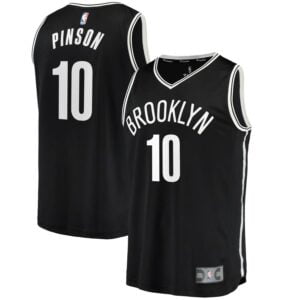 Theo Pinson Brooklyn Nets Fanatics Branded Fast Break Replica Jersey - Icon Edition - Black