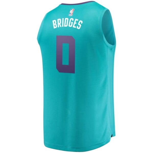 Miles Bridges Charlotte Hornets Fanatics Branded Fast Break Replica Jersey - Icon Edition - Teal