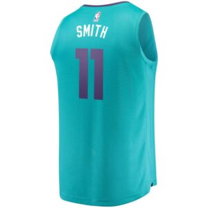 Zach Smith Charlotte Hornets Fanatics Branded Fast Break Replica Jersey - Icon Edition - Teal