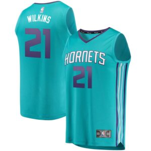 Isaiah Wilkins Charlotte Hornets Fanatics Branded Fast Break Replica Jersey - Icon Edition - Teal