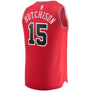 Chandler Hutchison Chicago Bulls Fanatics Branded Fast Break Replica Jersey - Icon Edition - Red