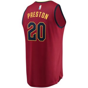 Billy Preston Cleveland Cavaliers Fanatics Branded Fast Break Replica Jersey - Icon Edition - Wine