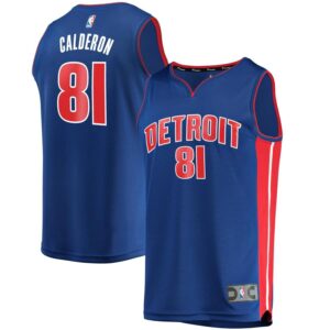 Jose Calderon Detroit Pistons Fanatics Branded Fast Break Replica Jersey - Icon Edition - Blue
