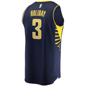 Aaron Holiday Indiana Pacers Fanatics Branded Fast Break Replica Jersey - Icon Edition - Navy