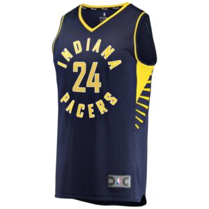 Alize Johnson Indiana Pacers Fanatics Branded Fast Break Replica Jersey - Icon Edition - Navy