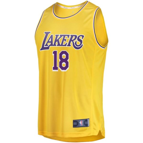 Joel Berry II Los Angeles Lakers Fanatics Branded Fast Break Replica Jersey - Icon Edition - Gold