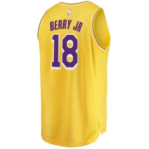 Joel Berry II Los Angeles Lakers Fanatics Branded Fast Break Replica Jersey - Icon Edition - Gold