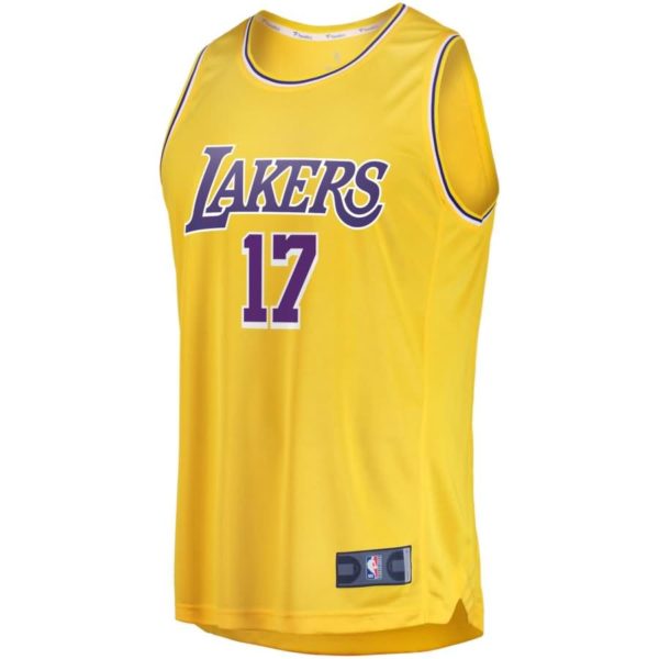 Isaac Bonga Los Angeles Lakers Fanatics Branded Fast Break Replica Jersey - Icon Edition - Gold