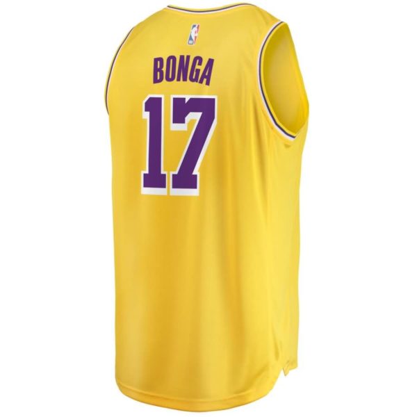Isaac Bonga Los Angeles Lakers Fanatics Branded Fast Break Replica Jersey - Icon Edition - Gold