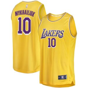Svi Mykhailiuk Los Angeles Lakers Fanatics Branded Fast Break Replica Jersey - Icon Edition - Gold