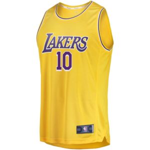 Svi Mykhailiuk Los Angeles Lakers Fanatics Branded Fast Break Replica Jersey - Icon Edition - Gold