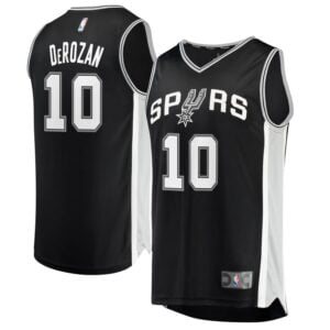 DeMar DeRozan San Antonio Spurs Fanatics Branded Youth Fast Break Jersey - Icon Edition - Black