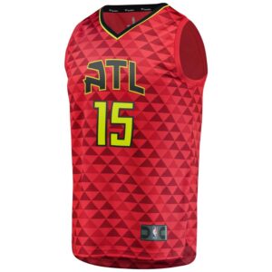 Vince Carter Atlanta Hawks Fanatics Branded Fast Break Alternate Jersey - Red