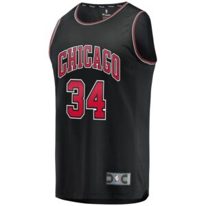 Wendell Carter Jr. Chicago Bulls Fanatics Branded Fast Break Alternate Jersey - Black