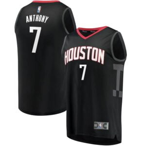 Carmelo Anthony Houston Rockets Fanatics Branded Fast Break Alternate Jersey - Black