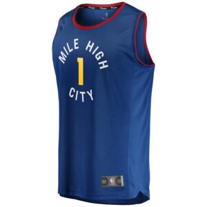 Michael Porter Jr. Denver Nuggets Fanatics Branded Fast Break Jersey - Statement Edition - Blue