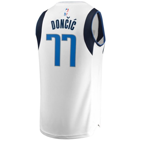 Luka Doncic Dallas Mavericks Fanatics Branded Fast Break Replica Jersey - Association Edition - White