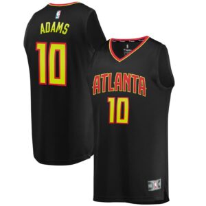Jaylen Adams Atlanta Hawks Fanatics Branded Youth Fast Break Replica Jersey Black - Icon Edition