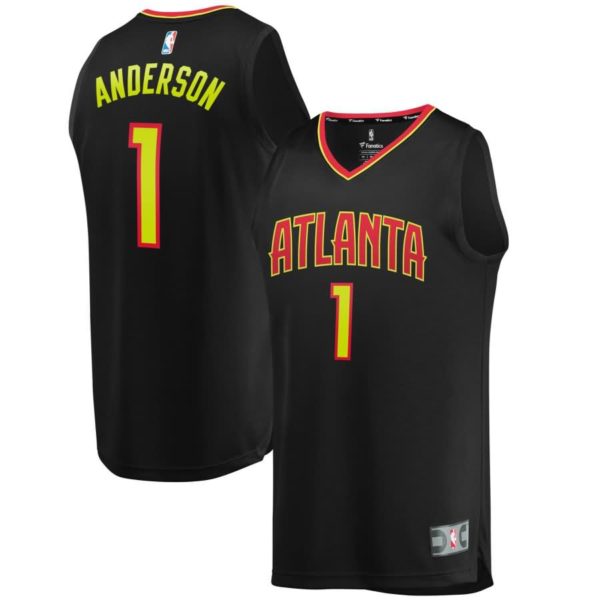 Justin Anderson Atlanta Hawks Fanatics Branded Youth Fast Break Replica Jersey Black - Icon Edition