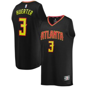 Kevin Huerter Atlanta Hawks Fanatics Branded Youth Fast Break Replica Jersey Black - Icon Edition
