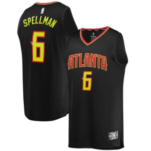 Omari Spellman Atlanta Hawks Fanatics Branded Youth Fast Break Replica Jersey Black - Icon Edition