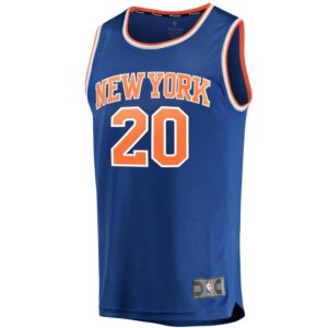 Kevin Knox New York Knicks Fanatics Branded Youth Fast Break Replica Jersey Blue - Icon Edition