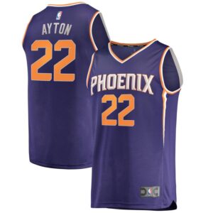 DeAndre Ayton Phoenix Suns Fanatics Branded Youth Fast Break Replica Jersey Purple - Icon Edition