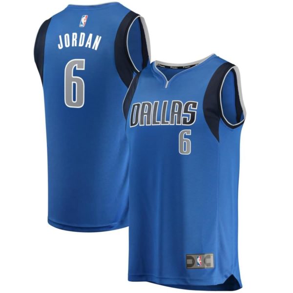 DeAndre Jordan Dallas Mavericks Fanatics Branded Youth Fast Break Replica Jersey Blue - Icon Edition