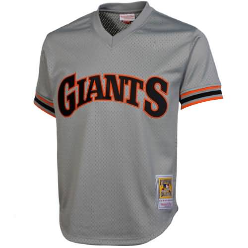 Mitchell & Ness Will Clark San Francisco Giants 1989 Authentic Cooperstown Collection Batting Practice Jersey - Gray