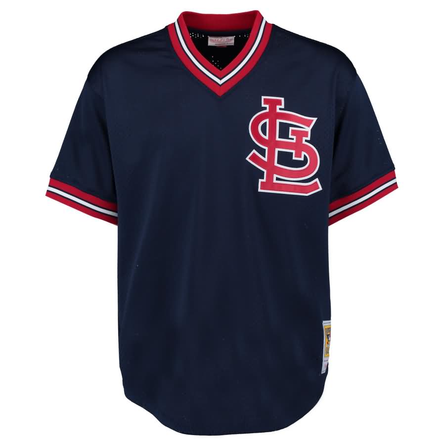 Ozzie Smith St. Louis Cardinals Mitchell & Ness 1994 Authentic Cooperstown Collection Mesh Batting Practice Jersey - Navy