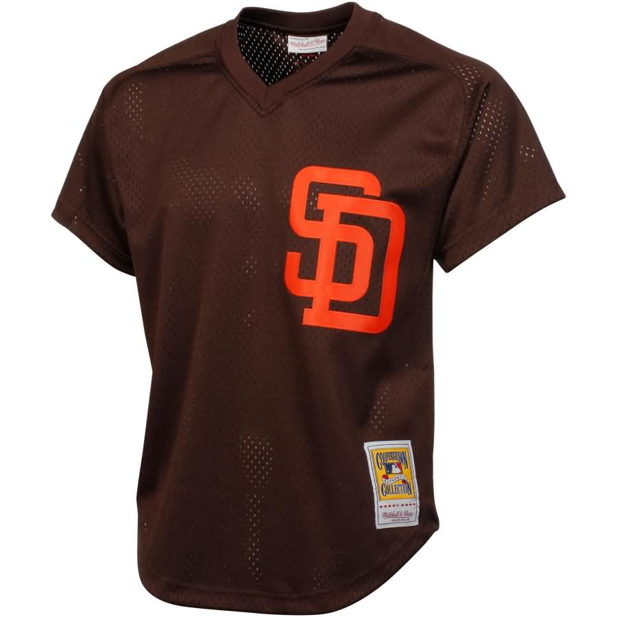Majestic Tony Gwynn San Diego Padres 1985 Authentic Cooperstown Collection Batting Practice Jersey - Brown