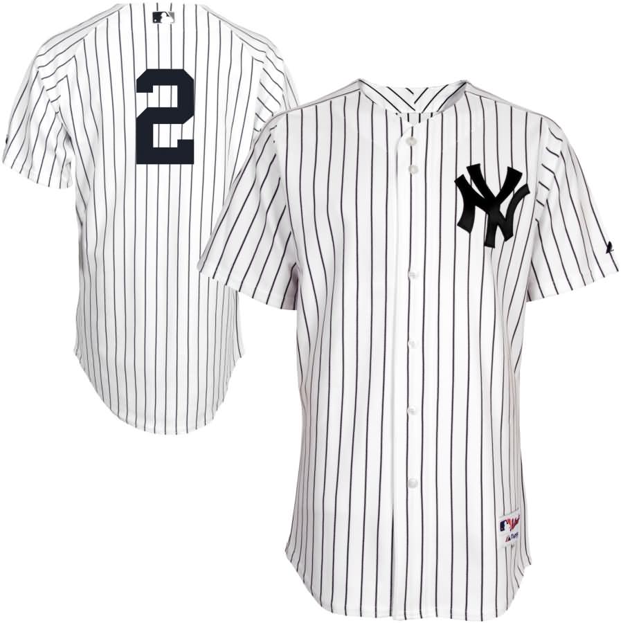 Derek Jeter New York Yankees Majestic Authentic Jersey - White