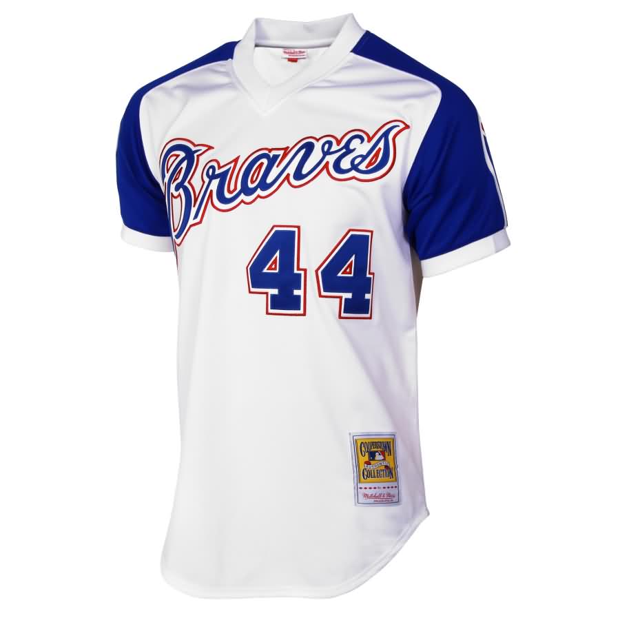 Hank Aaron Atlanta Braves Mitchell & Ness MLB Authentic Jersey - White
