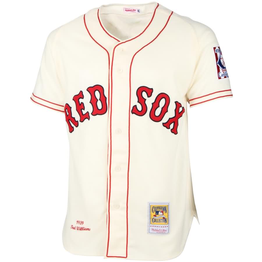 Ted Williams Boston Red Sox Mitchell & Ness MLB Authentic Jersey - Cream