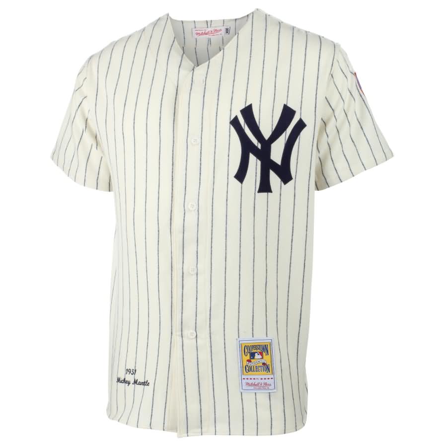 Mickey Mantle New York Yankees Mitchell & Ness MLB Authentic Jersey - Cream