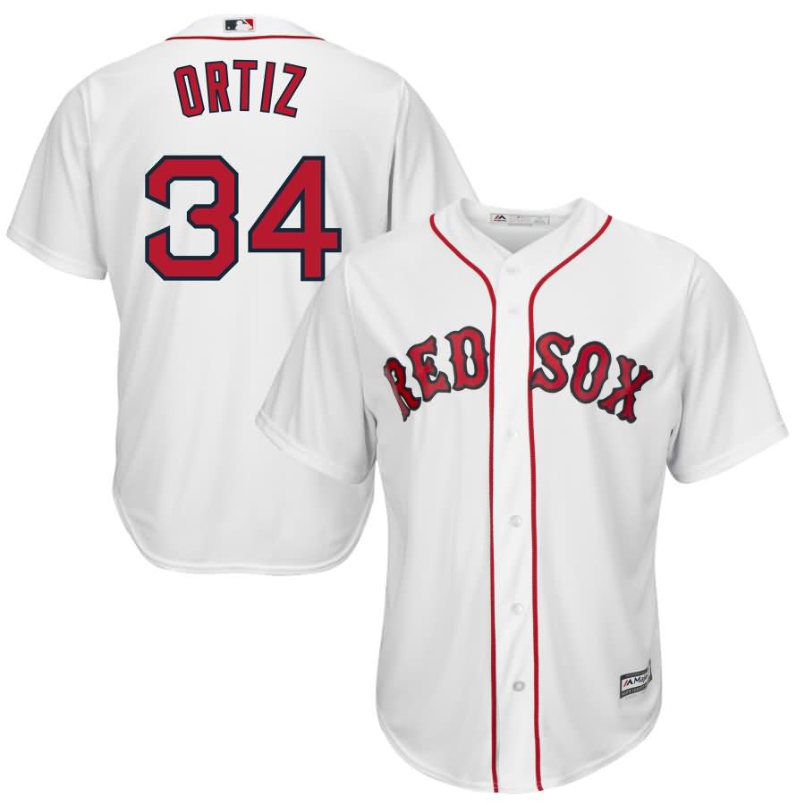 David Ortiz Majestic Youth Official Cool Base Player Jersey - White
