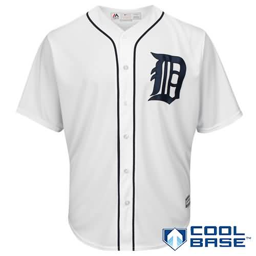 Detroit Tigers Majestic Official Cool Base Jersey - White