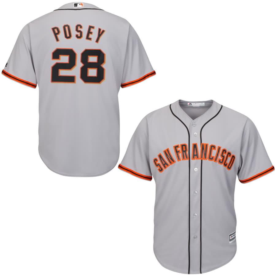 Buster Posey San Francisco Giants Majestic Cool Base Player Jersey - Gray