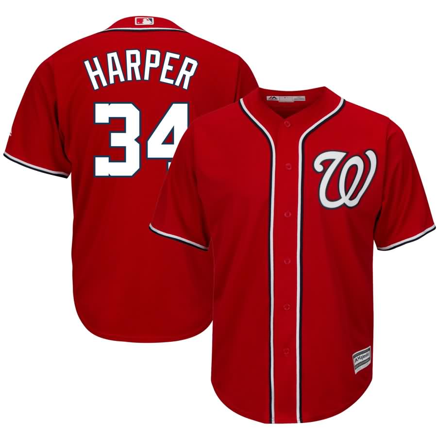Bryce Harper Washington Nationals Majestic Cool Base Player Jersey - Red