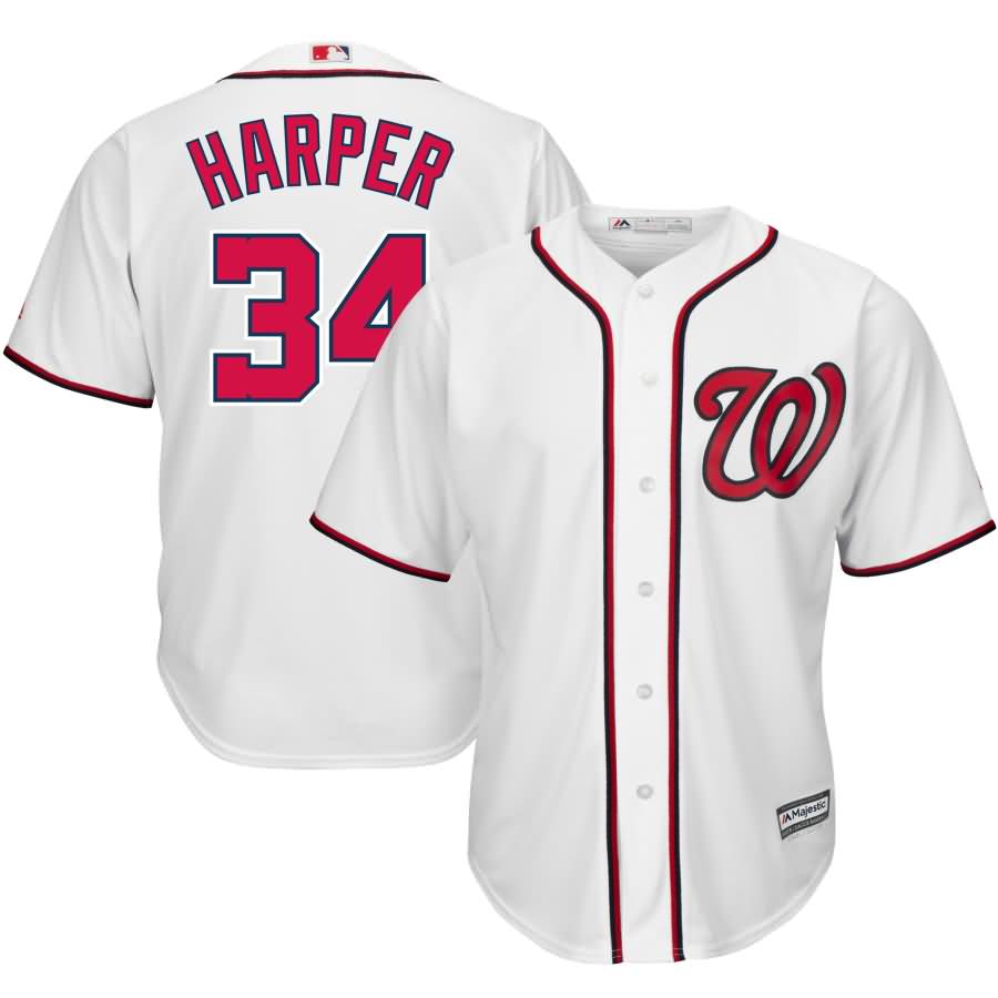 Bryce Harper Washington Nationals Majestic Cool Base Player Jersey - White