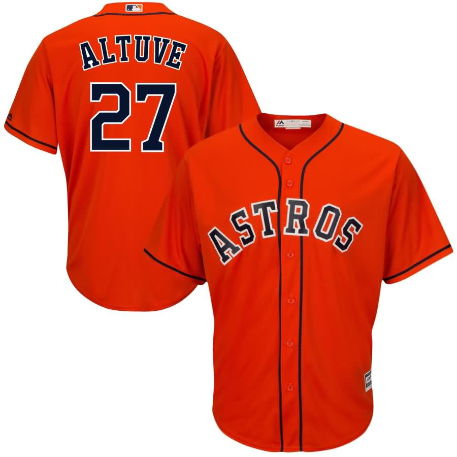 Jose Altuve Houston Astros Youth Official Cool Base Player Jersey - Orange