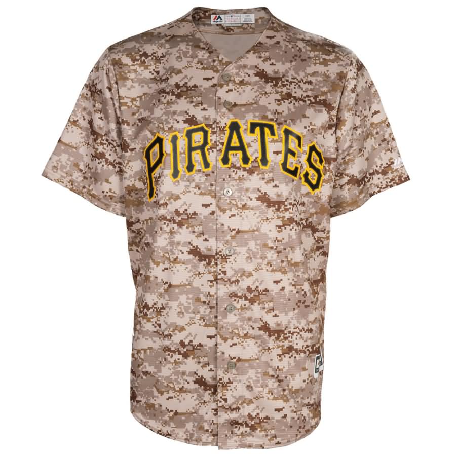 Pittsburgh Pirates Majestic Official Cool Base Jersey - Camo