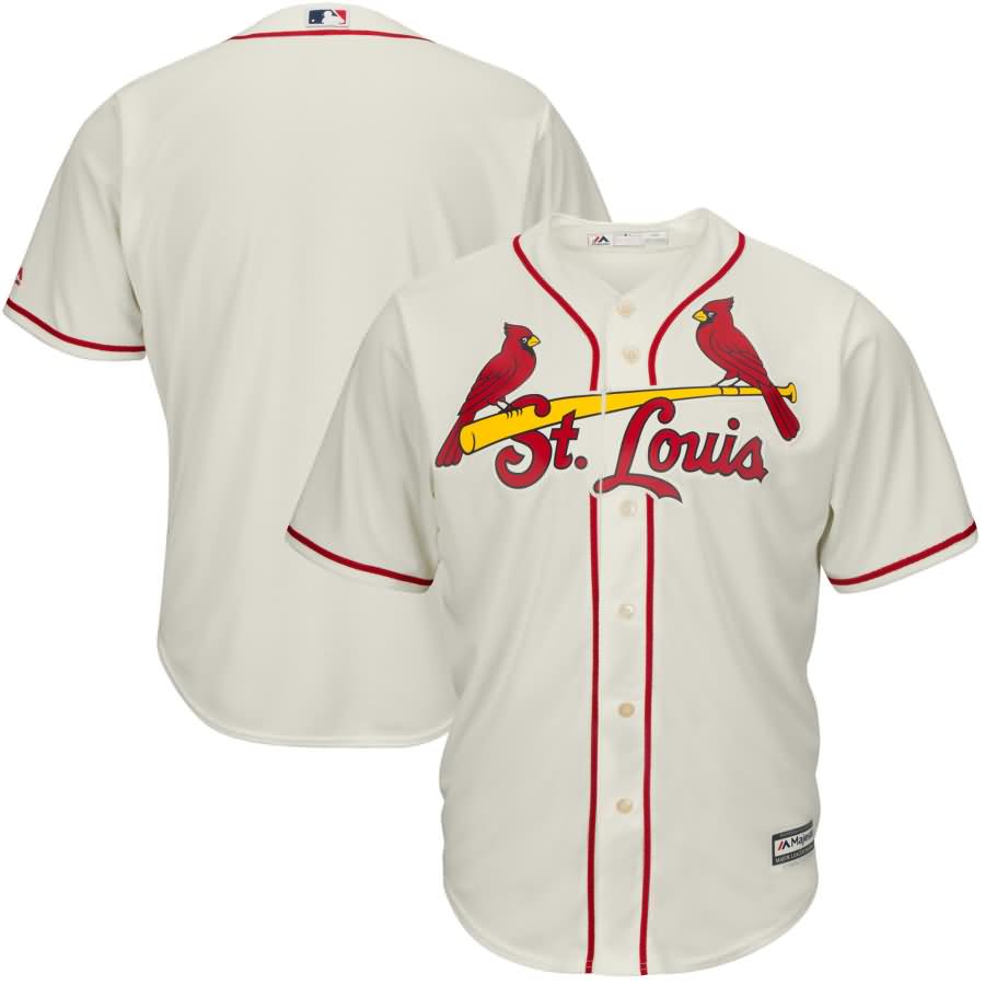 St. Louis Cardinals Majestic Official Cool Base Jersey - Cream