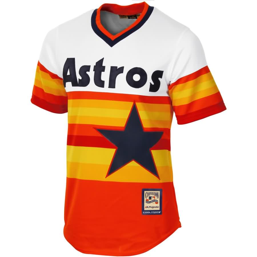 Houston Astros Majestic Cooperstown Cool Base Team Jersey - Orange