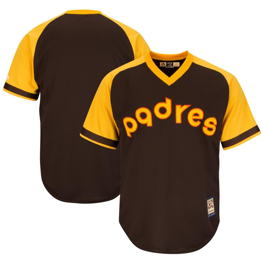 San Diego Padres Majestic Cooperstown Cool Base Team Jersey - Brown