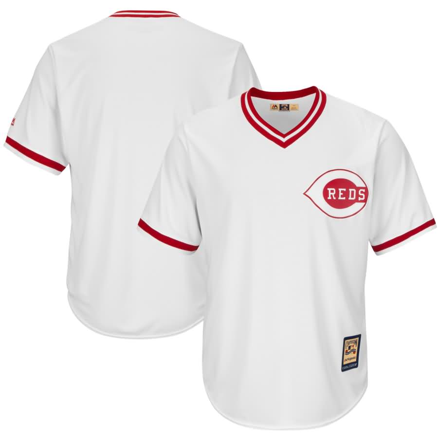 Cincinnati Reds Majestic Cooperstown Cool Base Team Jersey - White