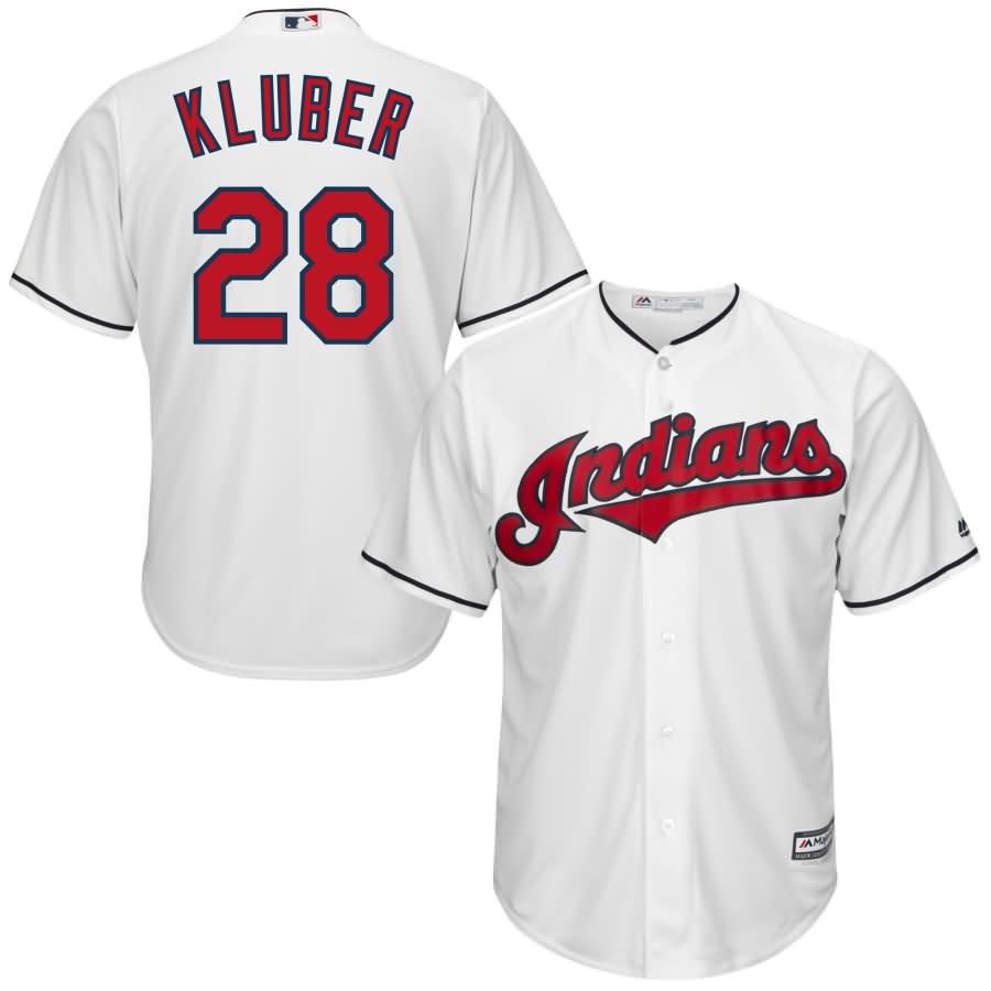 Corey Kluber Cleveland Indians Majestic Cool Base Player Jersey - White