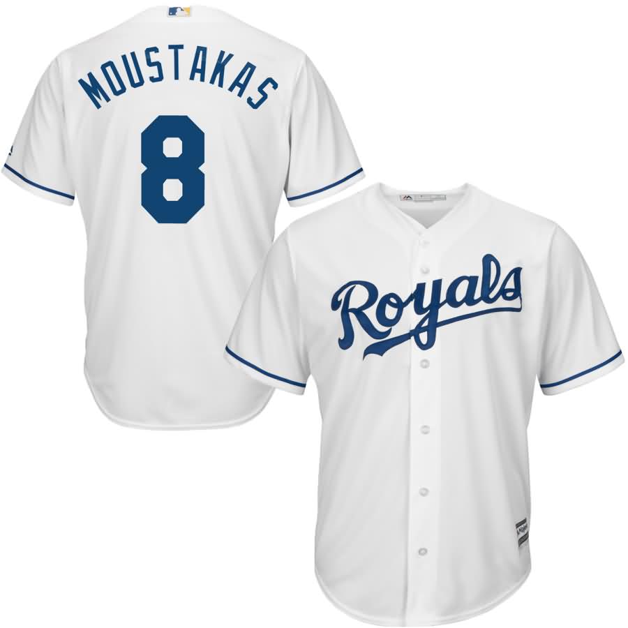 Mike Moustakas Kansas City Royals Majestic Cool Base Player Jersey - White